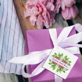 ガーデンダリアのブライズシャワー フェイバータグ