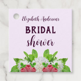 ガーデンダリアのブライズシャワー フェイバータグ