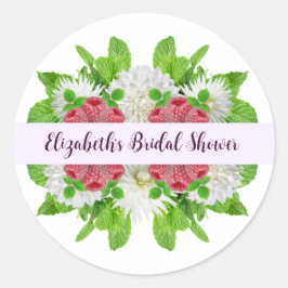 ガーデンダリアのブライズシャワー ラウンドシール
