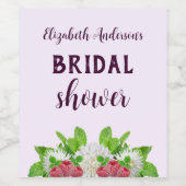 ガーデンダリアのブライズシャワー ワインラベル (シングルラベル)