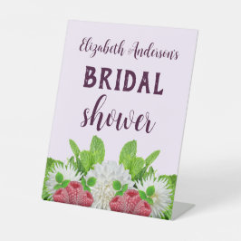 ガーデンダリアのブライズシャワー 台座サイン