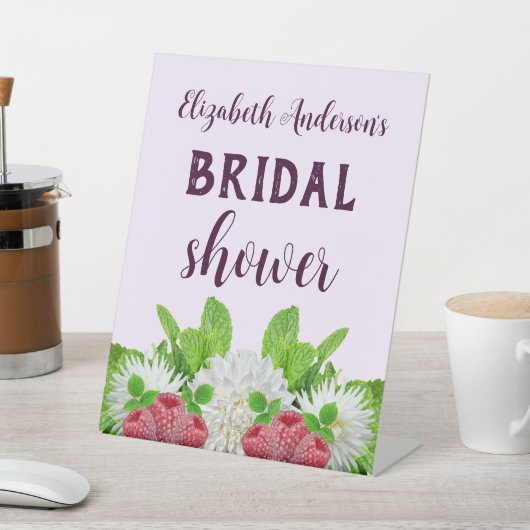 ガーデンダリアのブライズシャワー 台座サイン (インサイチュ)