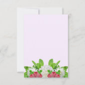 ガーデンダリアのブライダルシャワー 出欠カード (裏面)