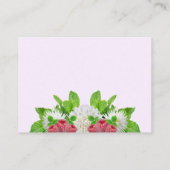 ガーデンダリアブライダルシャワーレシピリクエスト エンクロージャーカード (裏面)