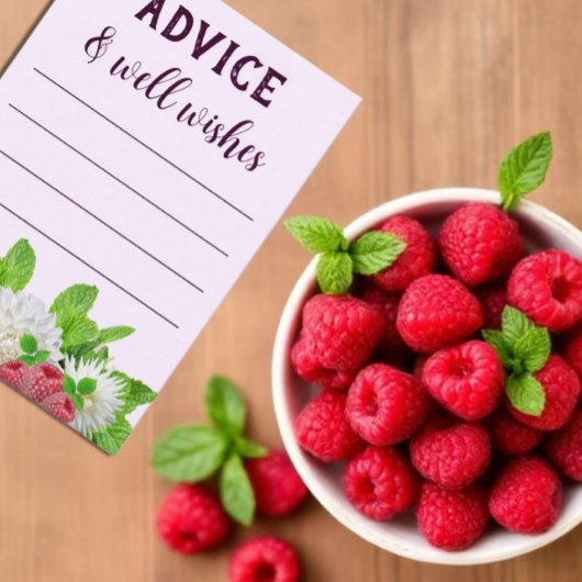 ガーデンダリアブライダルシャワー アドバイスカード