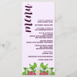 ガーデンダリアブライダルシャワー メニュー