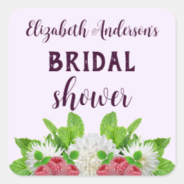 ガーデンダリア ブライダルシャワー スクエアシール