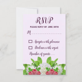 ガーデンダリア ブライダルシャワー 出欠カード