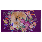 ガーデンダンスチャウ – キングピローケース茄子 枕カバー (正面左)