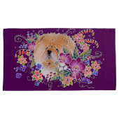 ガーデンダンスチャウ – キングピローケース茄子 枕カバー (正面右)