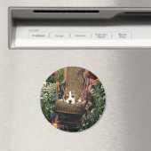 ガーデンチェアにおけるビーグル磁石 マグネット (インサイチュ (食洗機))