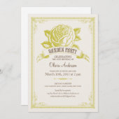 ガーデンティーパーティの招待状 招待状 (正面/裏面)