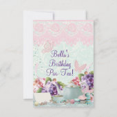 ガーデンティーパーティの招待状 招待状 (裏面)