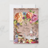 ガーデンティーパーティの招待状 招待状 (裏面)