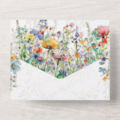 ガーデンティーパーティーへのご招待 オールインワン招待状 (裏面)