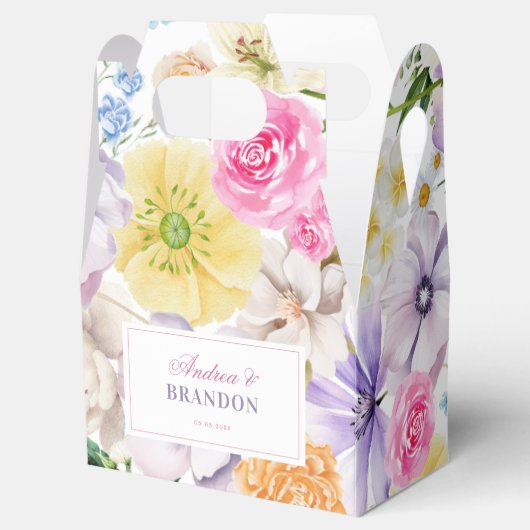 ガーデンティーパーティーフローラ美的名結婚前 フェイバーボックス (オープン)