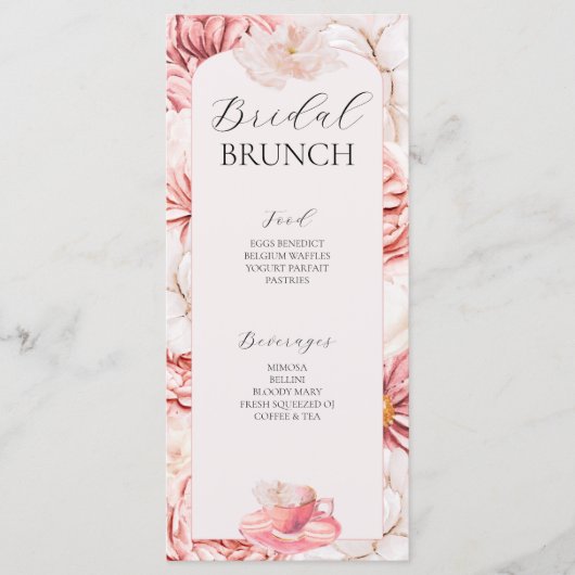 ガーデンティーパーティーブライダルシャワーメニュー メニュー (正面)