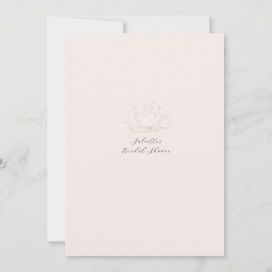 ガーデンティーパーティーブライダルシャワー招待 招待状 (裏面)