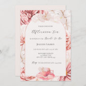 ガーデンティーパーティーブライダルシャワー招待 招待状 (正面/裏面)