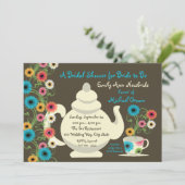 ガーデンティーパーティーブライダルシャワー 招待状 (スタンド正面)