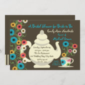 ガーデンティーパーティーブライダルシャワー 招待状 (正面/裏面)