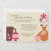 ガーデンティーパーティールンチョン招待状 招待状 (正面)
