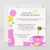 ガーデンティーパーティールンチョン招待状 招待状 (正面)