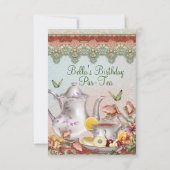 ガーデンティーパーティー招待状 招待状 (裏面)