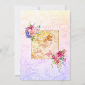 ガーデンティーパーティー書道ベビーシャワーブランチ 招待状 (裏面)