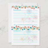 ガーデンティーパーティー ブライダルシャワーとレシピカード (裏面)