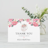 ガーデンティーパーティー ブライダルシャワー お礼 サンキューカード (スタンド正面)