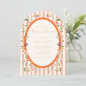 ガーデンティーパーティー ホイシカルリース ベイビーシャワー 招待状 (スタンド正面)