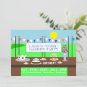 ガーデンティーパーティー、誕生日パーティー 招待状 (スタンド正面)