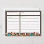 ガーデンティーフローラ5 x 7レシピカード (正面)