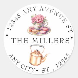 ガーデンティーブライダルシャワー 返信先住所 ラウンドシール