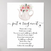 ガーデンティーItリングや輪ゲームにブライダルシャワー ポスター (正面)