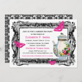 ガーデンテフランスのィーパーティー 招待状 (正面/裏面)