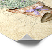 ガーデンテラコッタポットラベフランスのンダー ポスター (角)