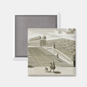 ガーデンテラス、ベルヴェデーレパレス、ヴィーへのステップ マグネット (正面/裏面)