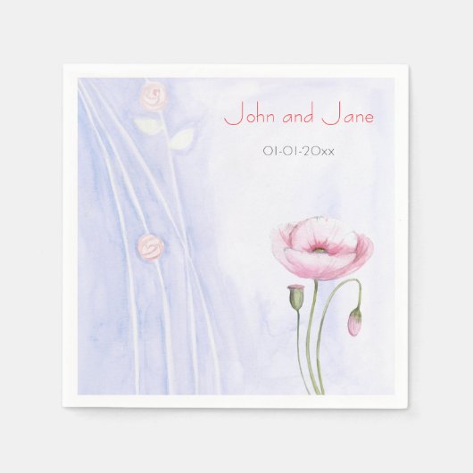 ガーデンテーマ スタンダードカクテルナプキン (正面)