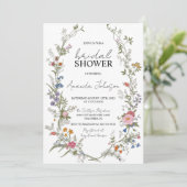 ガーデンディティフローラワイルドフラワーブライダルシャワー 招待状 (スタンド正面)