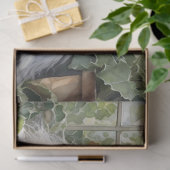 ガーデンデコパージュに登場するふわふわの白ペルシャ猫 薄葉紙 (ギフト)