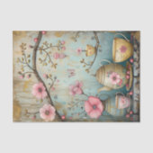 ガーデンデコページティッシュペーパーのお茶 薄葉紙 (正面)