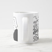 ガーデンデザイナーまたはランドスケープ庭師 ジャンボコーヒーマグカップ (裏面)