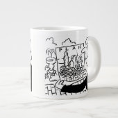 ガーデンデザイナーまたはランドスケープ庭師 ジャンボコーヒーマグカップ (正面右)