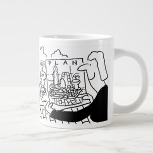 ガーデンデザイナーまたはランドスケープ庭師 ジャンボコーヒーマグカップ
