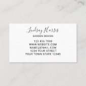 ガーデンデザインユーカリプスグリーンリー 名刺 (裏面)