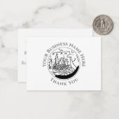 ガーデンデザイン造園サンキューノートカード ノートカード (正面/裏面インサイチュ)