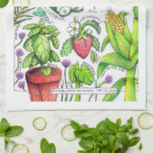 ガーデンデザイン – キッチンタオル (折り畳み)