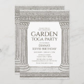 ガーデントガバースデーパーティーへの招待(コラム付) 招待状 (正面/裏面)